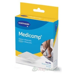 Medicomp kompresy z netkanej textílie, sterilný (7,5x7,5 cm), 5x2 kusy
