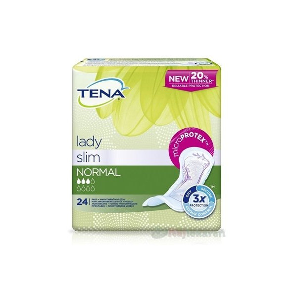 TENA Lady Slim Normal inkontinenčné vložky 24ks