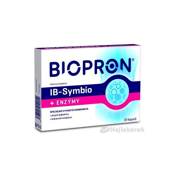 BIOPRON IB-Symbio + Enzýmy pre správne trávenie, cps 1x30 ks