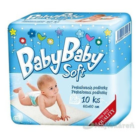 BabyBaby Soft prebaľovacie podložky 60x60cm 10ks