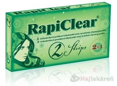 E-shop RapiClear Tehotenský test Strips 2v1 2ks