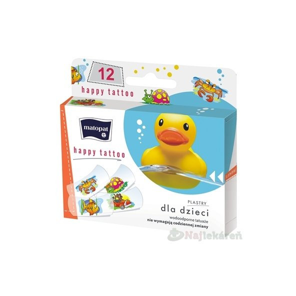 Matopat Happy Tattoo - náplasť s tetovačkou 12ks