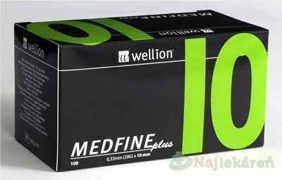 Wellion MEDFINE plus Penneedles 10mm ihla na aplikáciu inzulínu pomocou pera 100ks