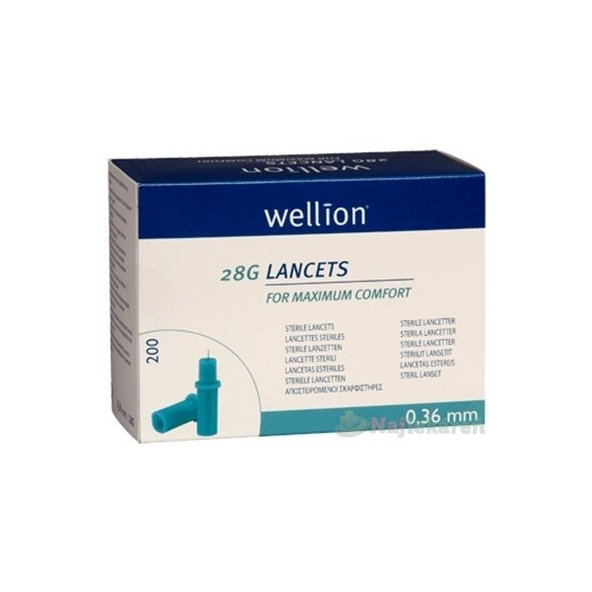 Wellion LANCETS 28G - Lanceta sterilná 200ks