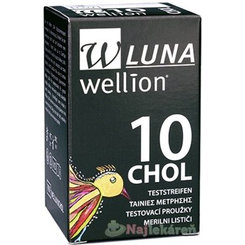 Wellion LUNA CHOL testovacie prúžky k prístroju LUNA 10ks