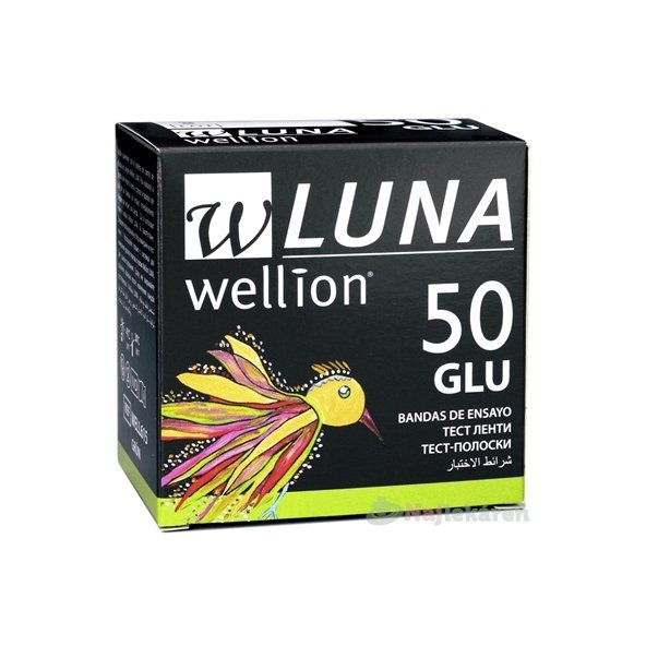 Wellion LUNA GLU testovacie prúžky k prístroju LUNA 50ks