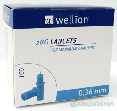 E-shop Wellion LANCETS 28G - Lanceta sterilná 100ks