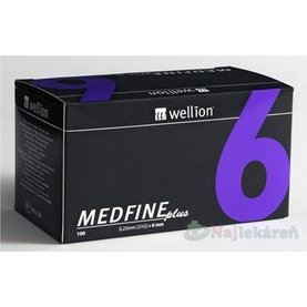 Wellion MEDFINE plus Penneedles 6mm ihla na aplikáciu inzulínu pomocou pera 100ks