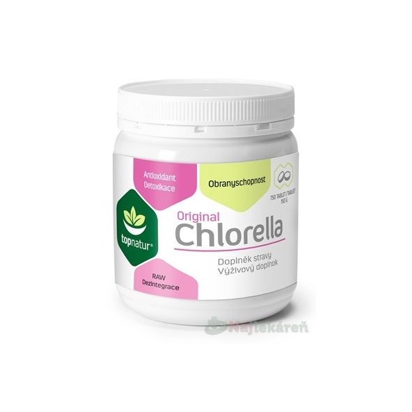 topnatur CHLORELLA Original výživový doplnok, 750ks