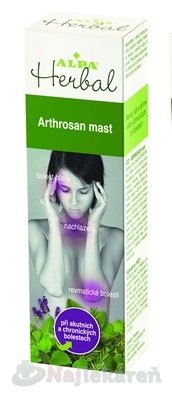 E-shop ALPA Herbal ARTHROSAN masť na bolesť 30 g