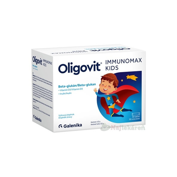 OLIGOVIT IMMUNOMAX KIDS Beta-glukán prášok vo vreckách 30 ks