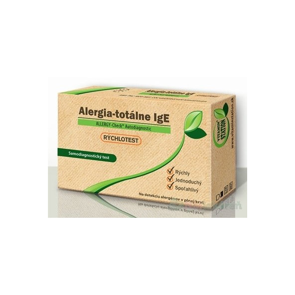 VITAMIN STATION Rýchlotest Alergia-totálne IgE samodiagnostický test z krvi, 1set
