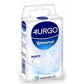 URGO Waterproof vodeodolná náplasť priehľadná, 2 veľkosti, 10ks
