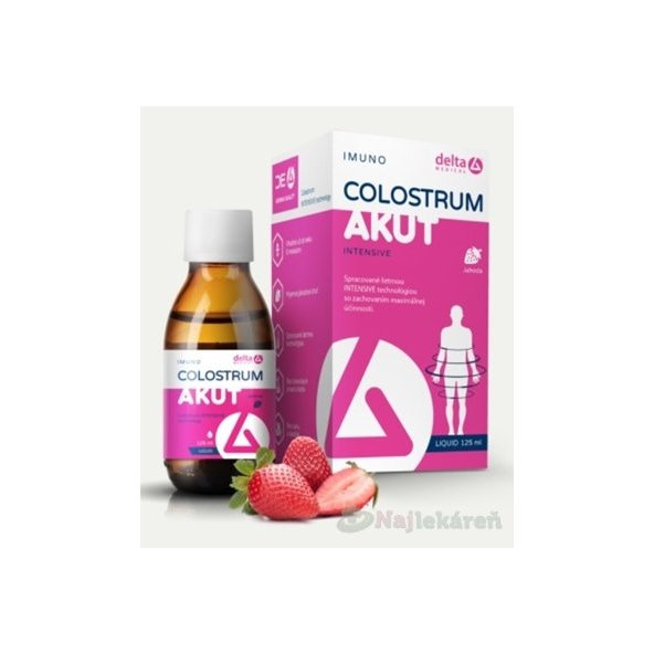 DELTA COLOSTRUM AKUT sirup JAHODA, 125ml