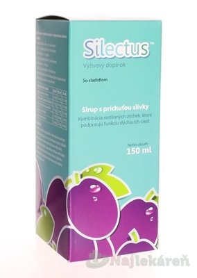 E-shop Silectus sirup s príchuťou slivky, 150ml