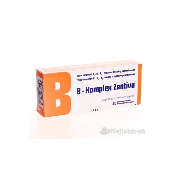 B-KOMPLEX ZENTIVA, 30 tbl film