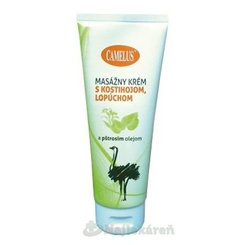 Camelus Masážny krém s kostihojom, lopúchom a pštrosím olejom na svaly a kĺby 100 ml