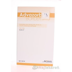 Advazorb Border krytie na rany samopriľnavé atraumatické10x20cm,10ks
