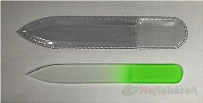 PILNÍK SKLENENÝ 9 cm farebný obojstranný, hrúbka 2mm, 1ks
