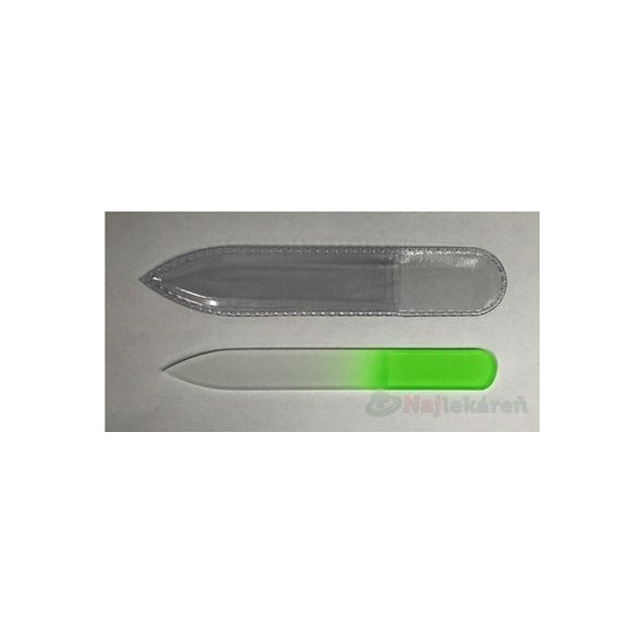 PILNÍK SKLENENÝ 9 cm farebný obojstranný, hrúbka 2mm, 1ks