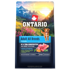 Krmivo Ontario Adult All Breeds Monoprotein Turkey & Sweet Potatoes 0,75kg
