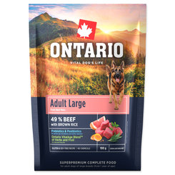Vzorka Ontario Adult Large Beef & Brown Rice 0,1kg