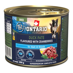 Konzerva Ontario Adult kačacie paté s príchuťou brusiniek 200 g