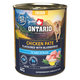 Konzerva Ontario Adult kuracie paté s príchuťou čučoriedok 800 g
