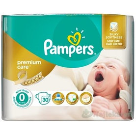 PAMPERS PREMIUM CARE 0 Newborn- jednorázové novorodenecké plienky 30ks