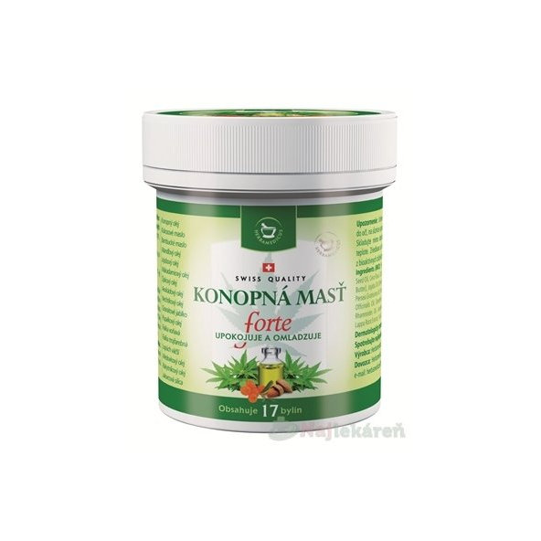 KONOPNÁ MASŤ forte na suchú a podráždenú pokožku 125ml