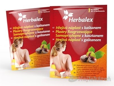 E-shop Herbalex Hrejivá náplasť s gaštanom na bolesť 1 ks