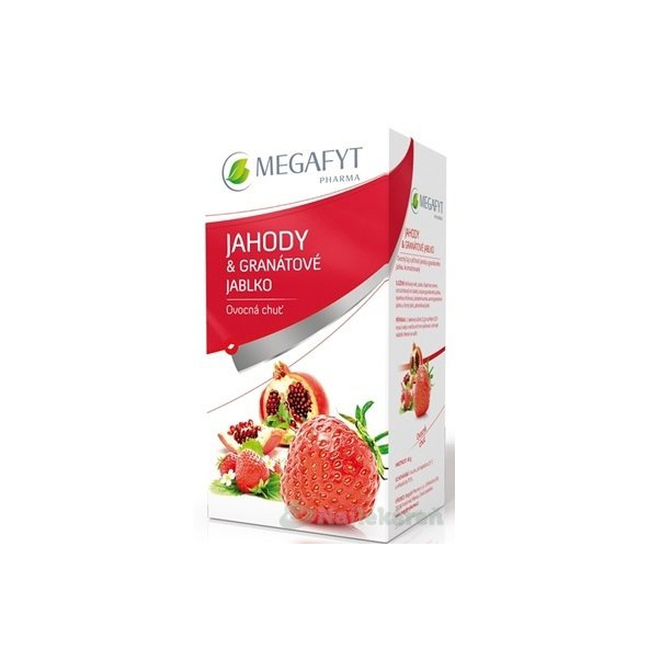 MEGAFYT JAHODY & GRANÁTOVÉ JABLKO, 20x2 g