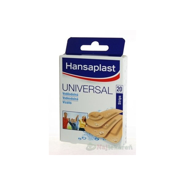 Hansaplast Universal Water resistant vodeodolná náplasť 20ks
