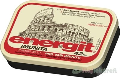 E-shop Energit IMUNITA príchuť malina tbl 42 ks