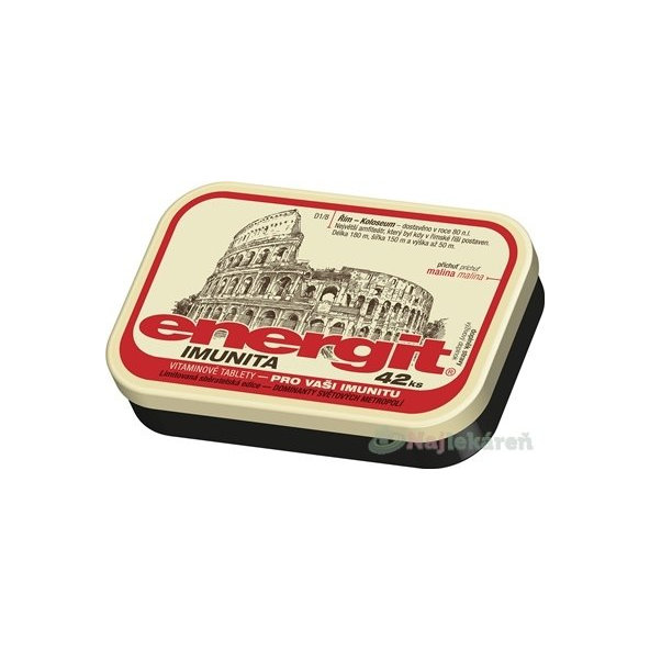 Energit IMUNITA  príchuť malina tbl 42 ks