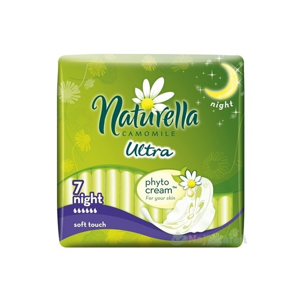 Naturella CAMOMILE Ultra Night hygienické vložky 7ks