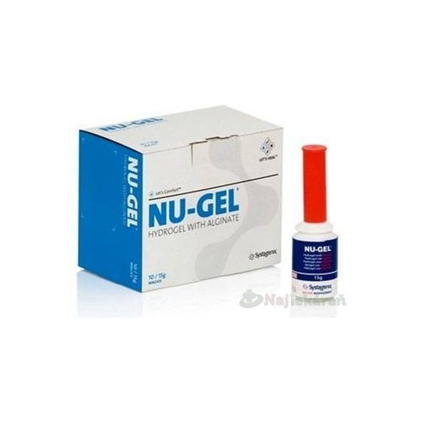 NU-GEL hydrogélový obväz s alginátom 10x15g