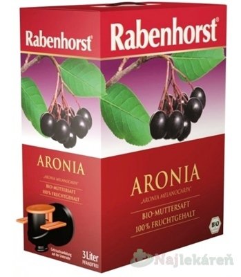 E-shop Rabenhorst Arónia 100% šťava Bio 3 l