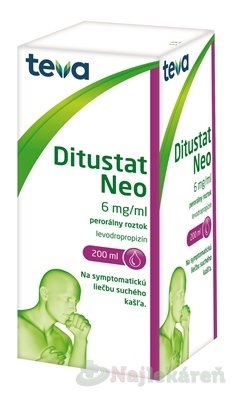 E-shop Ditustat Neo sol por (fľ.skl.jantár. + odmerka PP) 200 ml