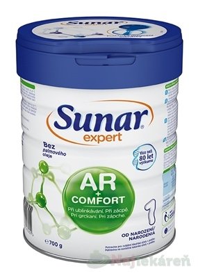 E-shop Sunar Expert AR+COMFORT 1 dojčenská výživa (od narodenia) 700 g