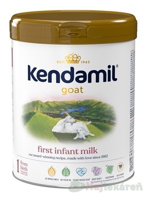 E-shop KENDAMIL Kozie dojčenské mlieko 1 počiatočná mliečna výživa (od narodenia) 800 g
