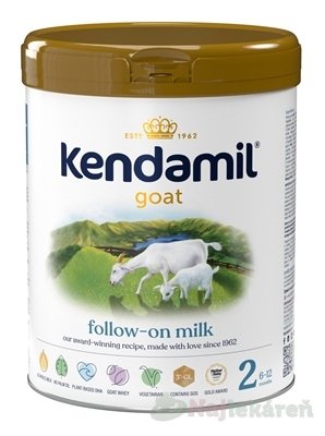 E-shop KENDAMIL Kozie následné mlieko 2 následná mliečna výživa (od ukonč. 6. mesiaca) 800 g