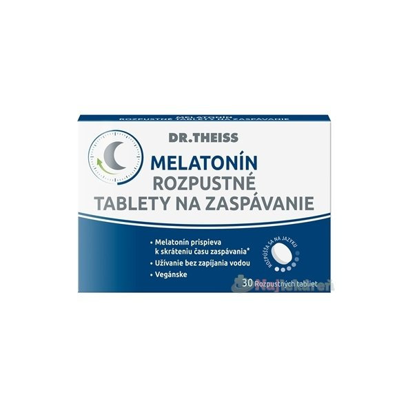 Dr.Theiss MELATONÍN tablety na zaspávanie 30 ks
