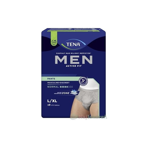 TENA Men Pants Normal Grey L/XL
