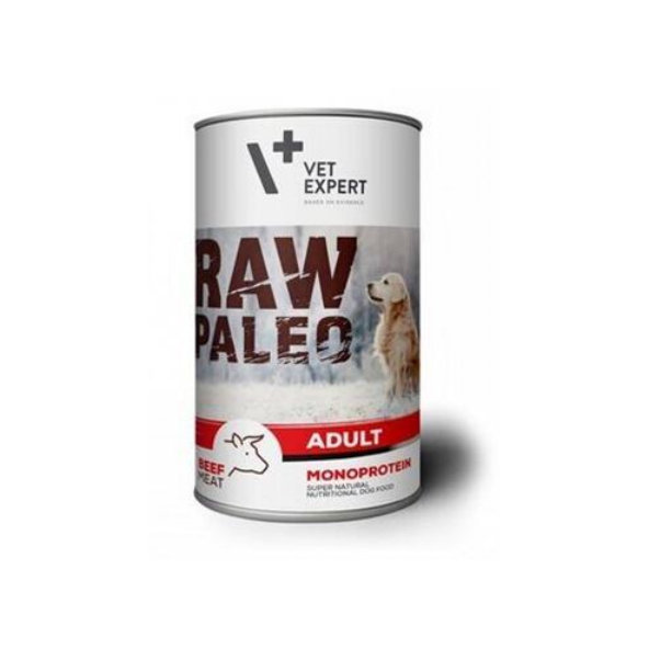 VetExpert Raw Paleo adult beef - konzerva pre psy 800g