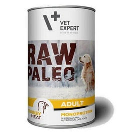 VetExpert Raw Paleo adult turkey - konzerva pre psy 800g