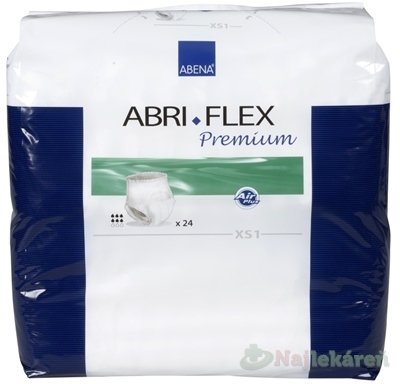 E-shop ABENA ABRI FLEX Premium XS1 navliekacie plienkové nohavičky, boky 45-70cm, savosť 1400ml, 24ks
