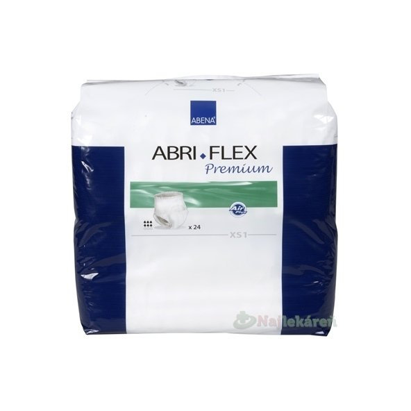 ABENA ABRI FLEX Premium XS1 navliekacie plienkové nohavičky, boky 45-70cm, savosť 1400ml, 24ks