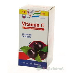 Dobré z SK Vitamín C 200 mg príchuť ACAI, 70 ks