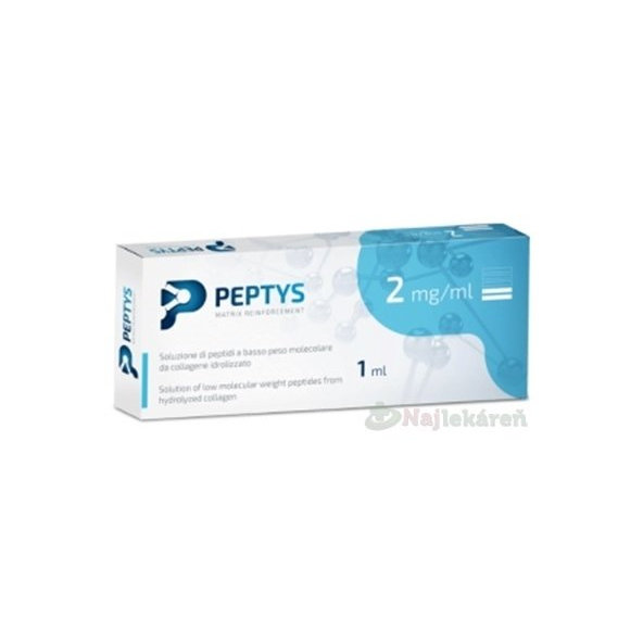 PEPTYS 2 roztok peptidov PEP-21 z kolagénu 2 mg/ml